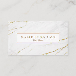 Aangepast Visitekaartje voor goudmarmer