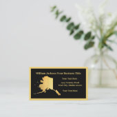 Aangepast Visitekaartje voor het ontwerp van Alask (Staand voorkant)