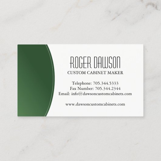 Aangepast Visitekaartje voor kast (Achterkant)