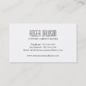 Aangepast Visitekaartje voor kast (Achterkant)