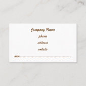 Aangepast Visitekaartje voor  Limoen (Achterkant)