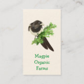 Aangepast Visitekaartje voor Magpie Organic Boerde (Achterkant)