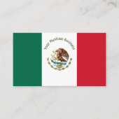 Aangepast Visitekaartje voor Mexicaanse vlag (Voorkant)