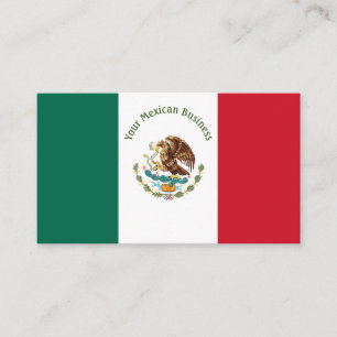 Aangepast Visitekaartje voor Mexicaanse vlag