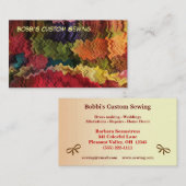 Aangepast Visitekaartje voor naaien (Voorkant / Achterkant)