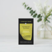 Aangepast visitekaartje voor olijfgroen aangehecht (Staand voorkant)