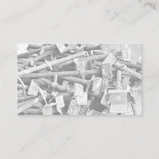 Aangepast Visitekaartje voor onbewerkte ijzererts (Achterkant)