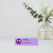 Aangepast Visitekaartje voor Paarse vredessignalis (Staand voorkant)