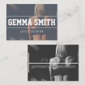 aangepast visitekaartje voor persoonlijke trainers (Voorkant / Achterkant)