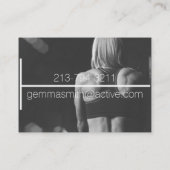 aangepast visitekaartje voor persoonlijke trainers (Achterkant)