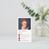 Aangepast Visitekaartje voor professionele lak Klantenkaartje (Staand voorkant)