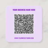 Aangepast Visitekaartje voor QR-codenaam Website K (Voorkant)
