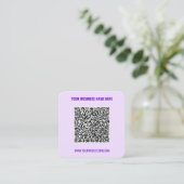 Aangepast Visitekaartje voor QR-codenaam Website K (Staand voorkant)