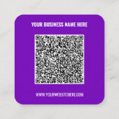 Aangepast Visitekaartje voor QR-codenaam Website K (Achterkant)
