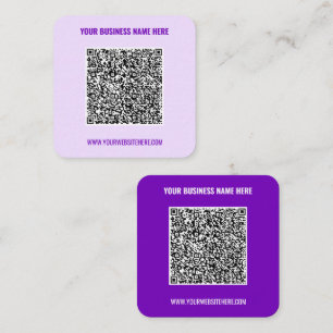 Aangepast Visitekaartje voor QR-codenaam Website K