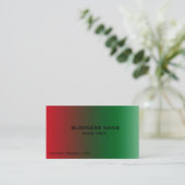 aangepast visitekaartje voor rood groen overgangso (Staand voorkant)