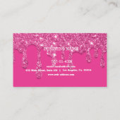 Aangepast Visitekaartje voor roze druppelaar (Achterkant)