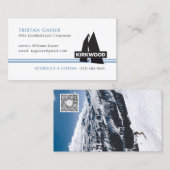 Aangepast Visitekaartje voor skiinstructeurs (Voorkant / Achterkant)