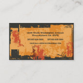 Aangepast visitekaartje voor spoelvloed, ontstoken (Achterkant)