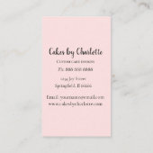 Aangepast Visitekaartje voor taart voor bruiloft (Achterkant)
