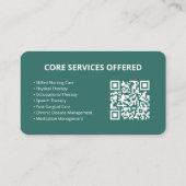 Aangepast Visitekaartje voor thuiszorg (Achterkant)