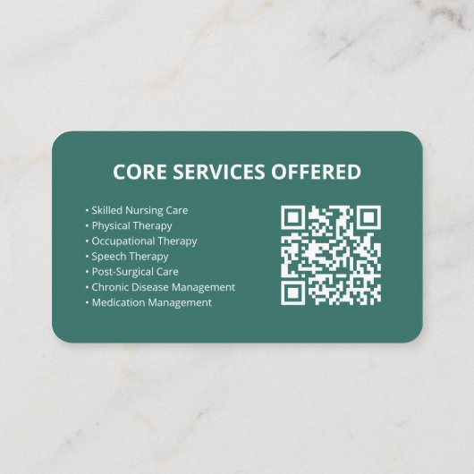 Aangepast Visitekaartje voor thuiszorg (Achterkant)