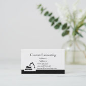 Aangepast Visitekaartje voor uitgraven van aangepa (Staand voorkant)