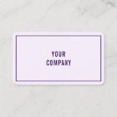 Aangepast Visitekaartje voor uw kleuren en lettert (Voorkant)