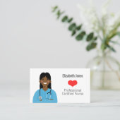 Aangepast Visitekaartje voor verpleegster Avatar (Staand voorkant)