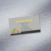 Aangepast Visitekaartje voor wegenbouw Magnetisch Visitekaartje (Voorbeeld)