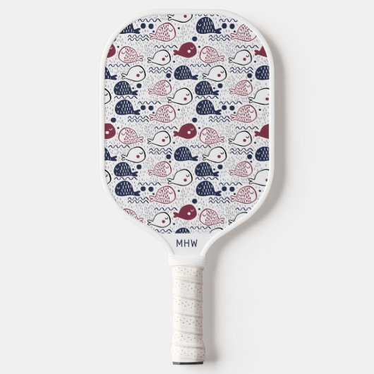 Aangepast vismodel pickleball paddle (Voorkant)