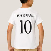 Aangepast vlagnummer sport Palestina T-shirt (Achterkant)