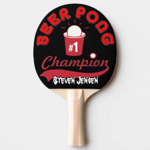 Aangepast voeg de naam Beer Pong Paddle toe Tafeltennisbatje