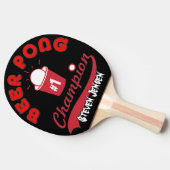 Aangepast voeg de naam Beer Pong Paddle toe Tafeltennisbatje (Zijkant)