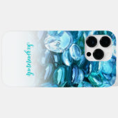 Aangepast Voeg een naam toe voor verse blauwe Pare Case-Mate iPhone Case (Achterkant (horizontaal))
