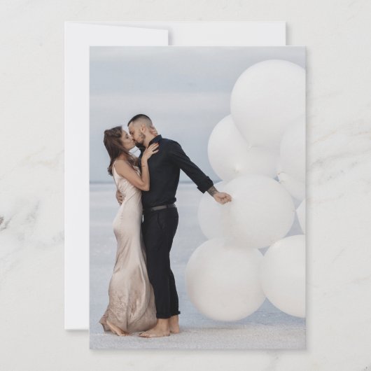 Aangepast Voeg eigen foto toe Afbeelding bruiloft  Kaart (Voorkant)