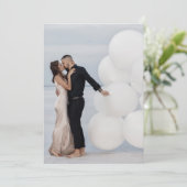 Aangepast Voeg eigen foto toe Afbeelding bruiloft  Kaart (Staand voorkant)