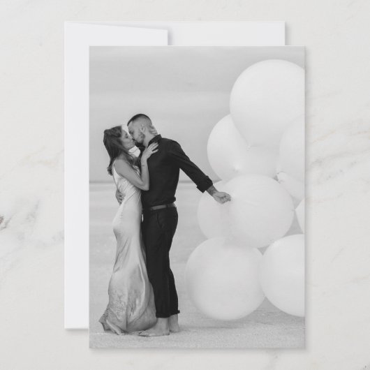 Aangepast Voeg eigen foto toe Afbeelding bruiloft  Kaart (Voorkant)