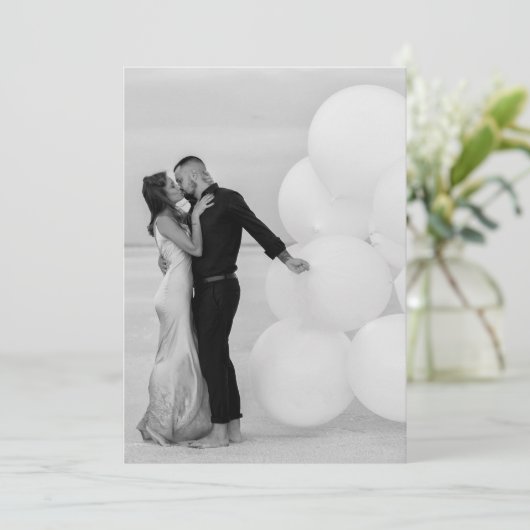 Aangepast Voeg eigen foto toe Afbeelding bruiloft Kaart (Staand voorkant)