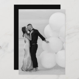 Aangepast Voeg eigen foto toe Afbeelding bruiloft Kaart