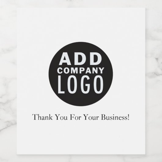 Aangepast Voeg je eigen bedrijf Logo toe | Wijn Etiket (Enkel label)