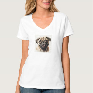 Aangepast (Voeg je eigen foto en/of tekst toe) V-h T-shirt