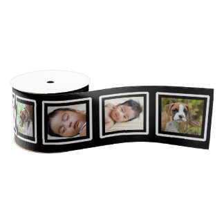 Aangepast voeg je eigen foto's Lijst fotolint toe Grosgrain Lint