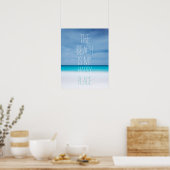 Aangepast voeg je eigen fotostrand toe, mijn geluk poster (Keuken)