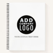 Aangepast Voeg je eigen Logo toe | Onderneming Notitieboek (Voorkant)