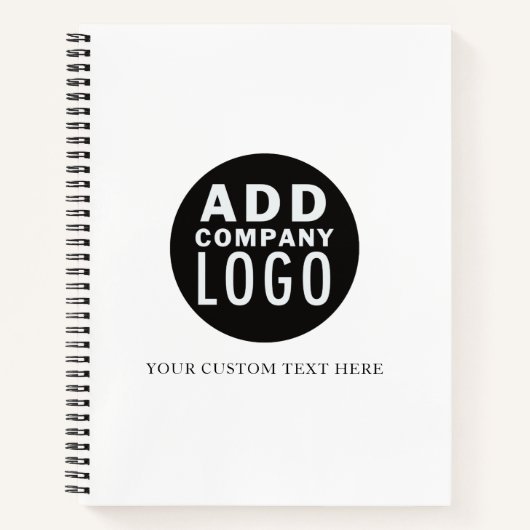 Aangepast Voeg je eigen Logo toe | Onderneming Notitieboek (Voorkant)