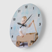 Aangepast voeg je favoriete wandklok voor foto's t (Hoek)