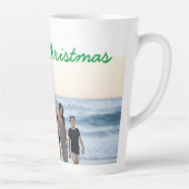 aangepast voeg je fototekst toe voor kerstvakantie latte mok (Rechts)