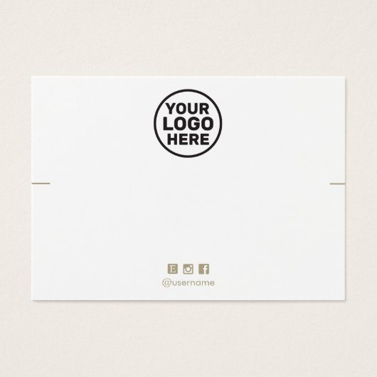 Aangepast voeg je Logo-armbandweergave-Kaart toe Visitekaartje (Voorkant)