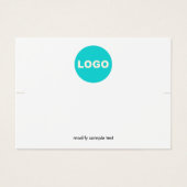 Aangepast voeg je Logo-armbandweergave-Kaart toe Visitekaartje (Voorkant)